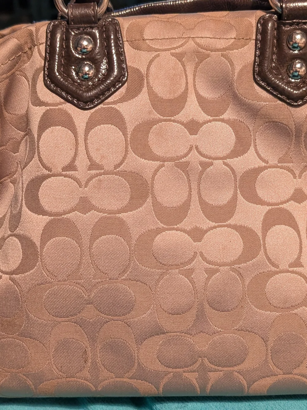 vintage Coach Ashley Signature Satchel Style F19244